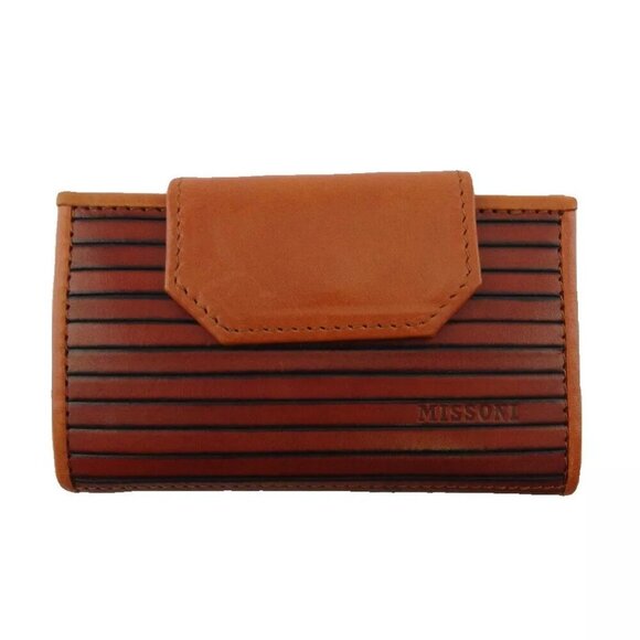 Missoni Key Case Logo Leather Authentic USED - Picture 3 of 15